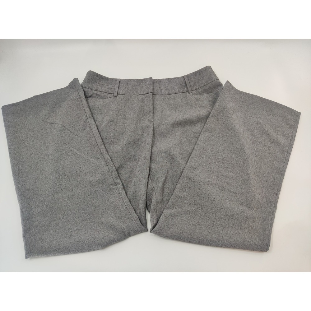 APT‎ 9 Gray Straight Leg Dress Pants Women Size 14 Career Office Work